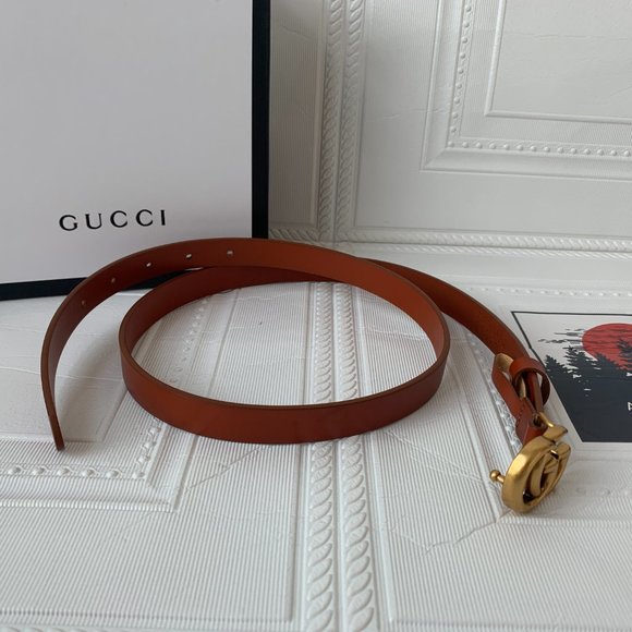 A Double G buckle belt made in our unfinished fade main image 6